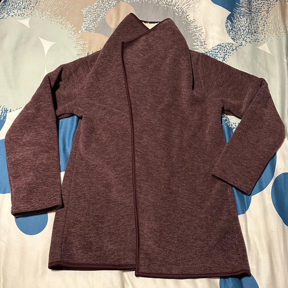 Nicole Miller Women’s Plum Open Sweater Size Large - Picture 3 of 6